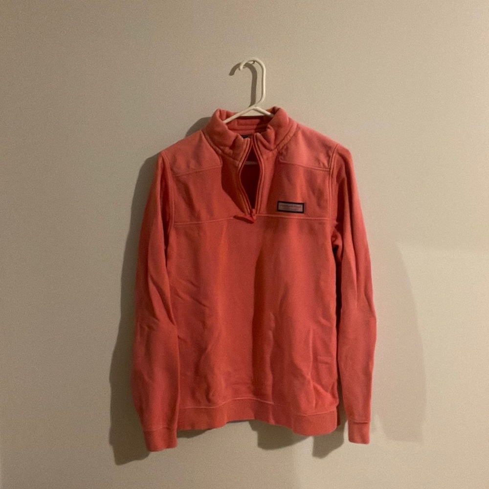 pink Vinyard Vines quarter zip